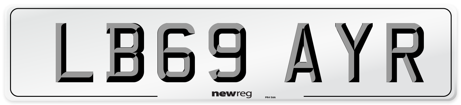 LB69 AYR Number Plate from New Reg